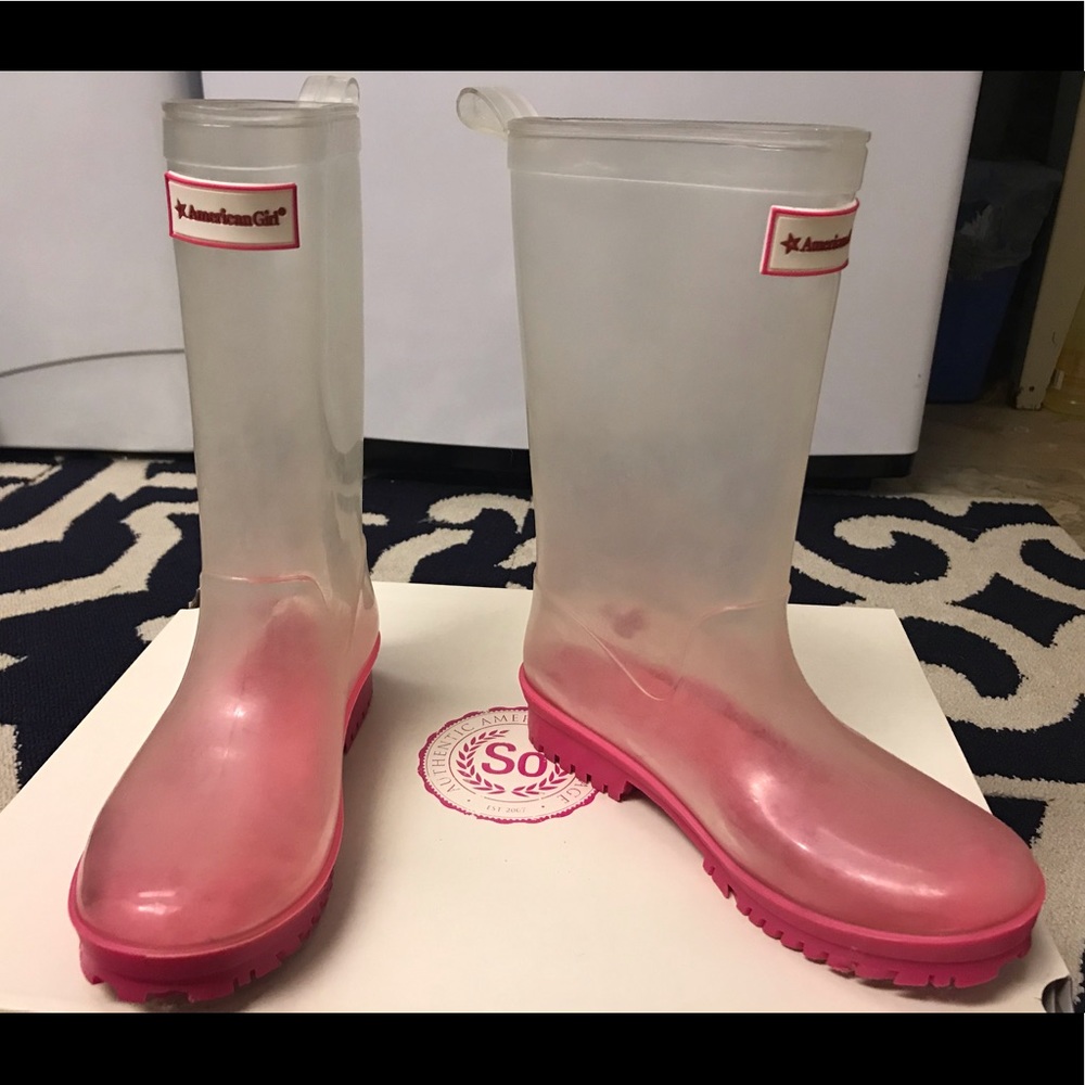 American girl rain boots size 1/2